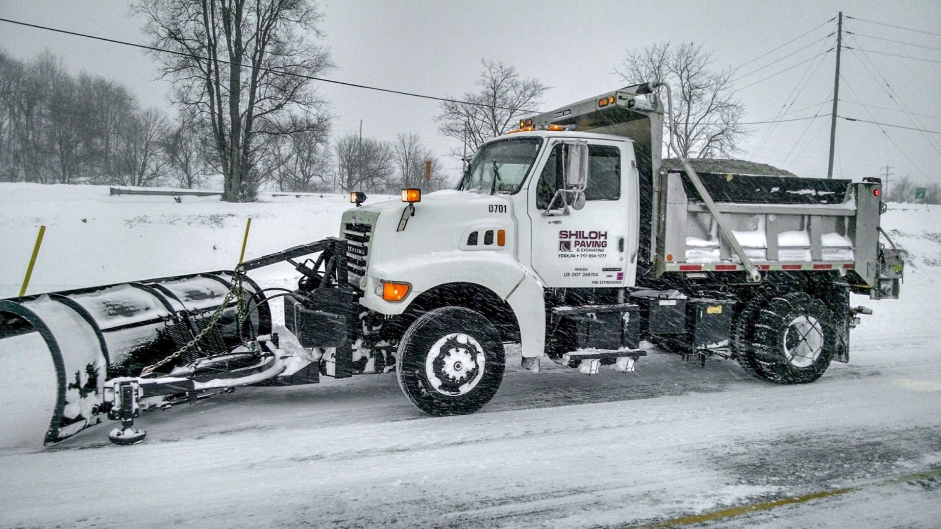 Snow removal and pretreatment work with Shiloh for winter weather.
